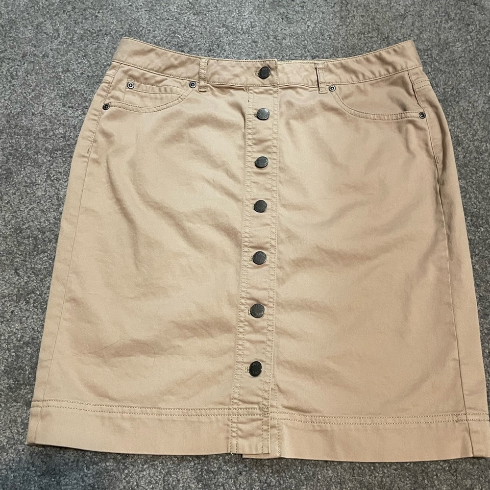 J Jill Button Skirt